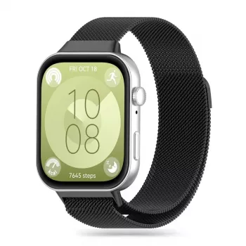 TECH-PROTECT Milanese Loop Band, skirtas Huawei Watch Fit 3 – juoda