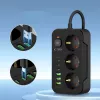 TECH-PROTECT PC3X6 Power Socket 3 USB & 3 Type-C & 3 Socket 200cm Black