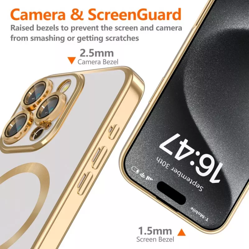 Tech-Protect MagFlex iPhone 16 Pro dėklas (auksinis)