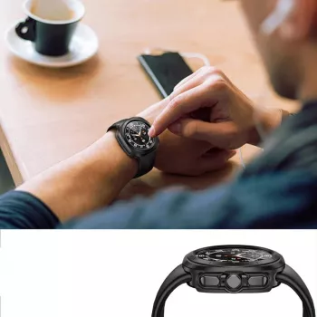 TECH-PROTECT DEFENSE360 Samsung Galaxy Watch Ultra (47 mm) Black Protective Case