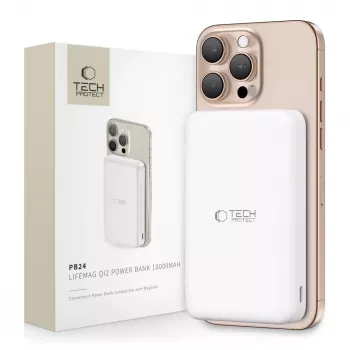 TECH-PROTECT PB24 LIFEMAG QI2 MAGSAFE POWER BANK 10000MAH BALTA