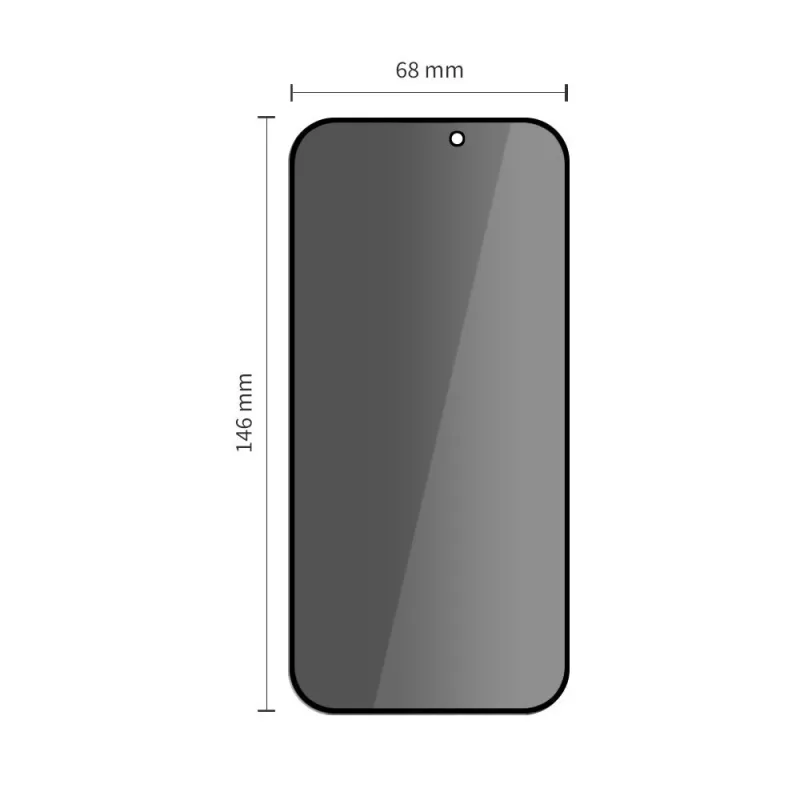 TECH-PROTECT Quick Set Spy+ privatumo ekrano apsauginis stiklas 2 vnt. Apple iPhone 16 Pro