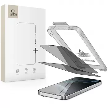 TECH-PROTECT Quick Set SPY+ Privacy Screen Protector 2-Pack, skirta iPhone 16 Pro Max