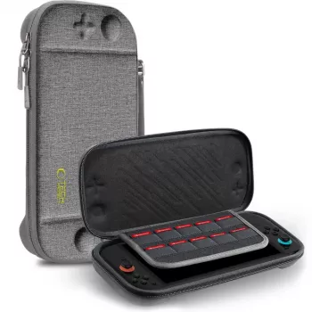 TECH-PROTECT Slim Pouch, tamsiai pilka, skirta „Nintendo Switch 2“