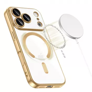 Tech-Protect MagFlex Magsafe Case, skirta Apple iPhone 17 Pro Max, blizgantis auksas