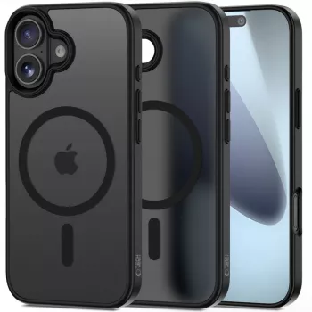 Tech-Protect Magmat Magsafe iPhone 17 matinis juodas nugarėlės dangtelis