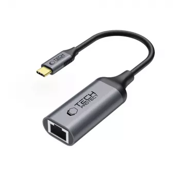 TECH-PROTECT ULTRABOOST Adapter USB-C į Ethernet RJ45 1000 Mbps Juodas
