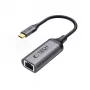 TECH-PROTECT ULTRABOOST Adapter USB-C į Ethernet RJ45 1000 Mbps Juodas