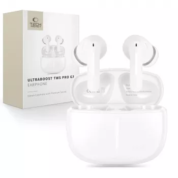 TECH-PROTECT ULTRABOOST TWS Earphone Pro G3 White