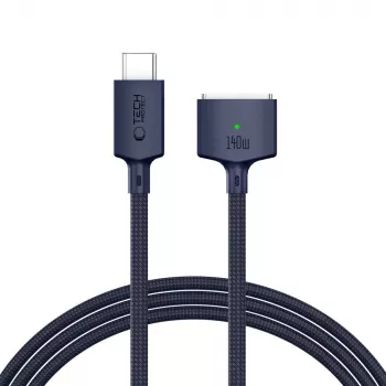TECH-PROTECT MMC01 ULTRABOOST Magnetic MacBook Cable USB-C to MagSafe 3 140W 2m Midnight Blue