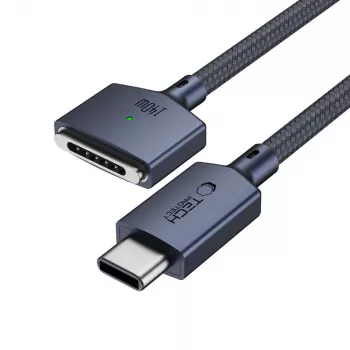 TECH-PROTECT MMC01 ULTRABOOST Magnetic MacBook Cable USB-C to MagSafe 3 140W 2m Midnight Blue
