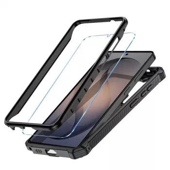 TECH-PROTECT MAGBLAST MAGSAFE + GLASS 2-PACK GALAXY S26 ULTRA JUODA/ORANŽINĖ