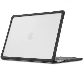 Tech-Protect Velar MacBook Air 13 M2-M5 2023-2026 Black/Matte Clear
