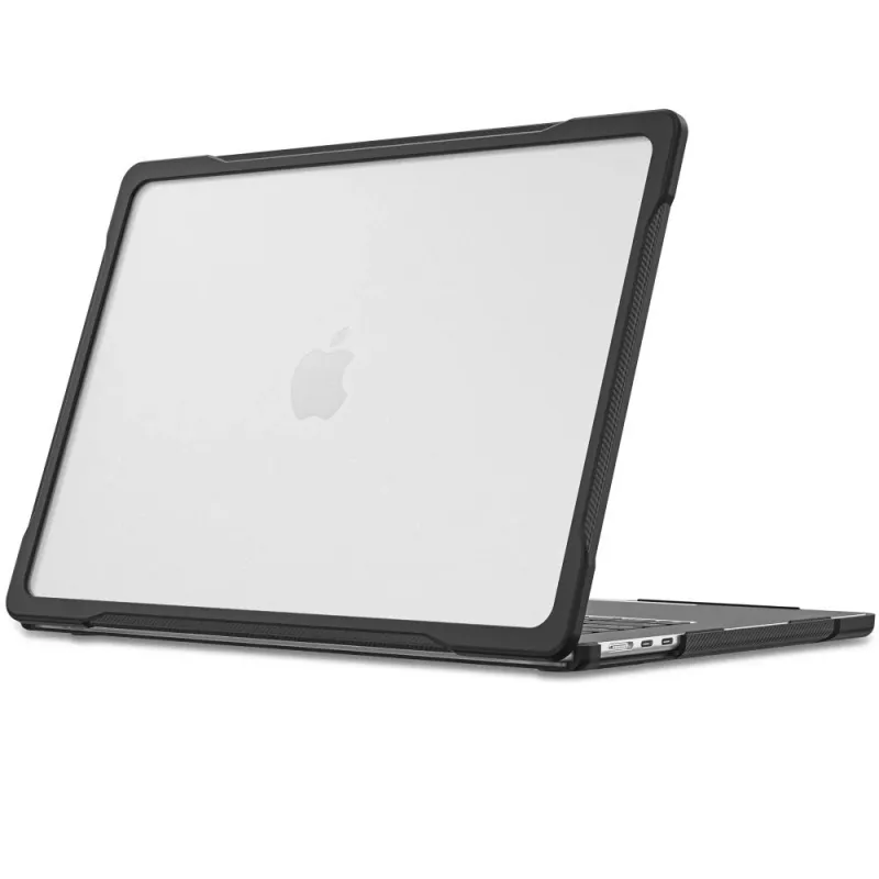 Tech-Protect Velar MacBook Air 13 M2-M5 2023-2026 Black/Matte Clear