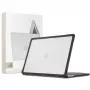 Tech-Protect Velar Hard Shell Case, skirta MacBook Air 15 M2-M5 2023-2026, juoda/matinė skaidri