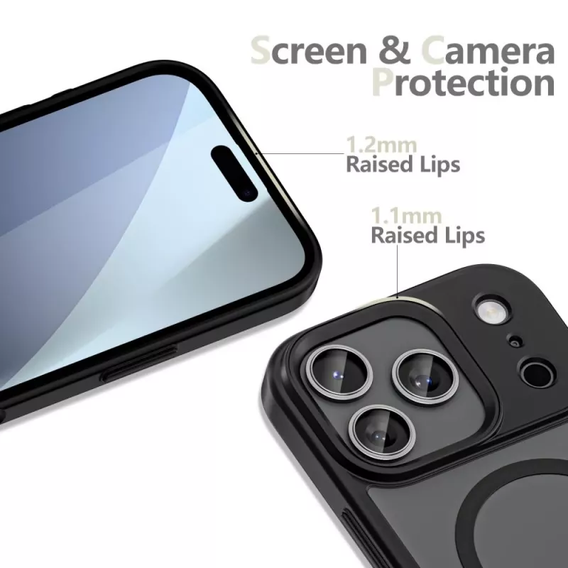 TECH-PROTECT MAGMAT XT 4-SET MAGSAFE IPHONE 17 PRO MATTE BLACK