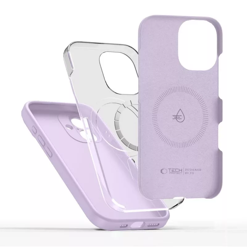 Tech-Protect Silicone MagSafe Case for Apple iPhone 17 - Mauve