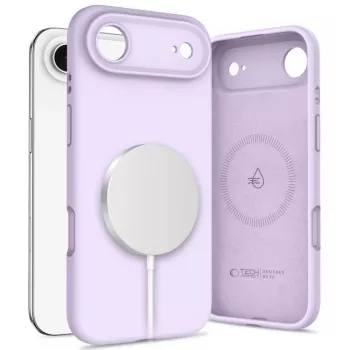Tech-Protect Silicone MagSafe Case, skirta Apple iPhone 17 Air – mauve