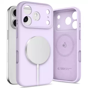 Tech-Protect Silicone MagSafe Case, skirta Apple iPhone 17 Pro Max - Mauve