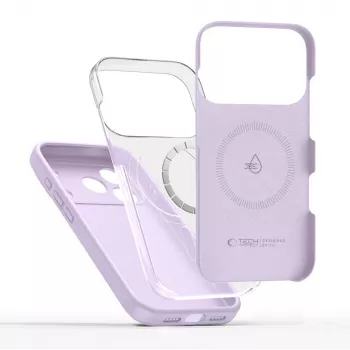 Tech-Protect Silicone MagSafe Case, skirta Apple iPhone 17 Pro Max - Mauve