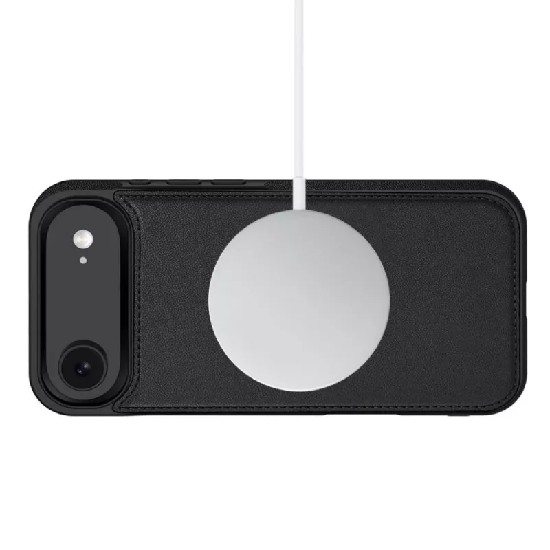 Tech-Protect Wallet MagSafe, skirta iPhone 17 Air, matinė juoda