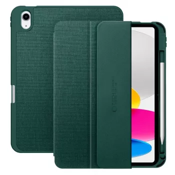 Tech-Protect SC Pen Canvas Folio Case, skirta iPad 10,9 inch (10-os kartos, 2022) / iPad 11 inch (11-os kartos, 2025) – Žalia