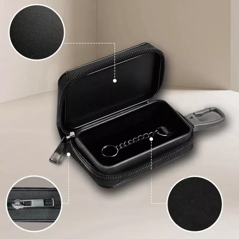 TECH-PROTECT KLR300 Faraday Pouch Keyless RFID Signal Blocker Case Black/Black