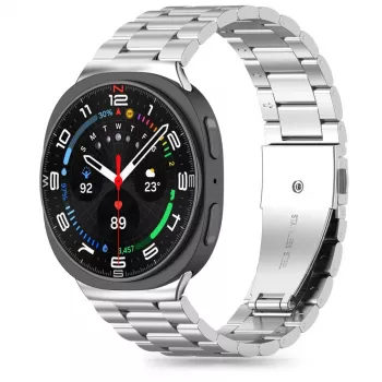 Tech-Protect nerūdijančio plieno apyrankė, skirta Samsung Galaxy Watch 8 / Classic (40/44/46 mm) sidabrinė