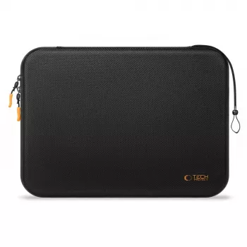 TECH-PROTECT Hard Pouch Laptop 13-14 inch Black/Orange