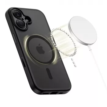 TECH-PROTECT MagPeak MagSafe dėklas, skirtas iPhone 17, matinė juoda