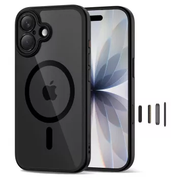 TECH-PROTECT MAGPEAK Magsafe CC iPhone 17 Black/Clear