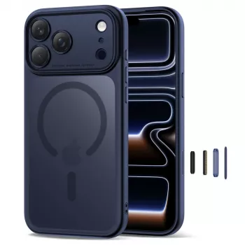 TECH-PROTECT MAGPEAK MAGSAFE CC IPHONE 17 PRO MATTE DEEP BLUE