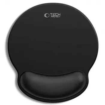 TECH-PROTECT A200 Pelėdos kilimėlis su geliniu riešo atramu 25 x 22,5 cm Juodas