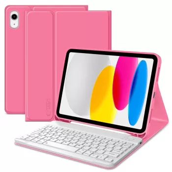 Tech-Protect SC Pen + Keyboard Case, iPad 10.9 colio (10-os kartos, 2022) / 11 colio (2025) - Magenta