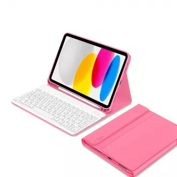 Tech-Protect SC Pen + Keyboard Case, iPad 10.9 colio (10-os kartos, 2022) / 11 colio (2025) - Magenta