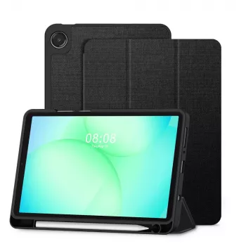 Tech-Protect SC Pen Canvas Folio Case, Samsung Galaxy Tab A9+/A11+, juoda