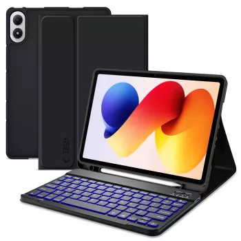 Tech-Protect SC PEN + KB dėklas su klaviatūra ir rašikliu, skirtas Xiaomi Poco Pad M1 / Redmi Pad 2 Pro 12.1, juodas