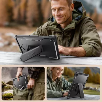 Tech-Protect Kevlar PRO Case, Samsung Galaxy Tab A9+ / A11+ PLUS 11.0 X210/X215/X216/X230/X235/X236, juoda