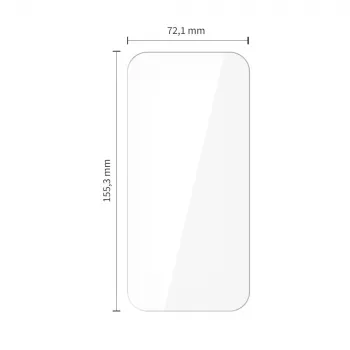 TECH-PROTECT Grūdinto stiklo ekrano apsauga 10 vnt. pakuotė, skirta Apple iPhone 15 Pro Max, skaidri