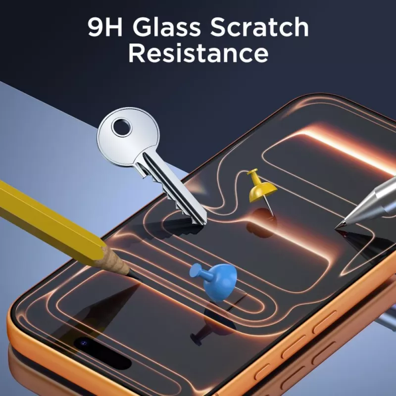 TECH-PROTECT Grūdinto stiklo ekrano apsauga 10 vnt. pakuotė, skirta Apple iPhone 15 Pro Max, skaidri