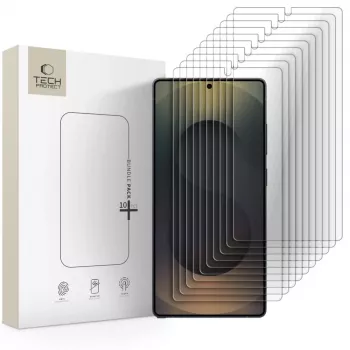 TECH-PROTECT Grūdinto stiklo ekrano apsauga 10 vnt. pakuotė, Samsung Galaxy S25 Ultra, skaidri