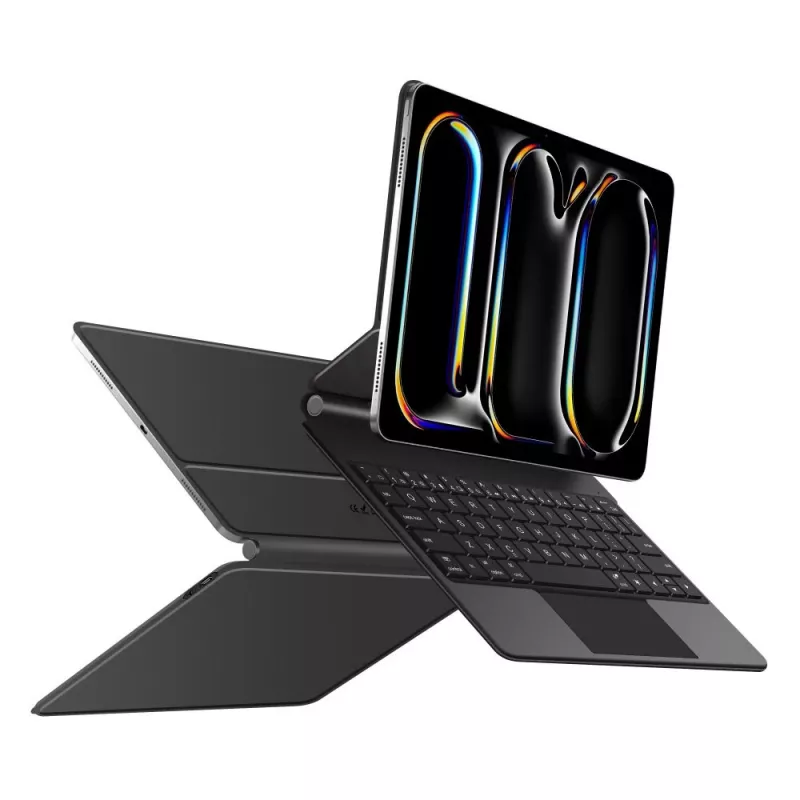 Tech-Protect SC Magnetic + Keyboard Case, skirta iPad Pro 11 inch 5th/6th Gen 2024-2025, juoda