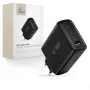 TECH-PROTECT NC120W-GAN 4 prievadų tinklo įkroviklis PD 120W / QC3.0 juodas