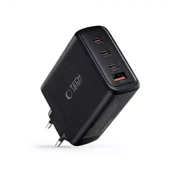 TECH-PROTECT NC140W-GAN 4-Port Network Charger PD 140W / QC3.0 Black