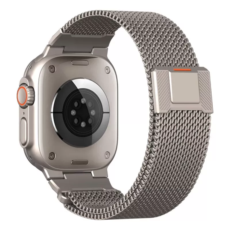 Tech-Protect Milano Vanguard, Apple Watch 8 / 9 / 10 / 11 / SE / Ultra (44 / 45 / 46 / 49 mm) sidabrinė
