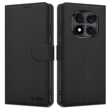 Tech-Protect Wallet Case, skirtas Xiaomi Poco M8 Pro / Redmi Note 15 Pro+ Plus 5G, matinė juoda