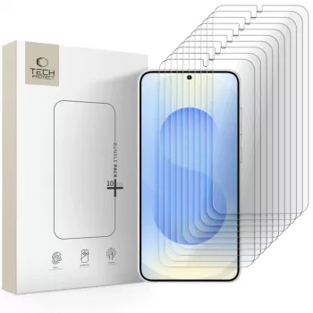 TECH-PROTECT Grūdinto stiklo ekrano apsauga 10 vnt. pakuotė Samsung Galaxy S26 skaidri