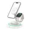 Tech-Protect QI15W-A46 3IN1 MagSafe belaidė įkrovimo stotelė balta