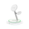 Tech-Protect QI15W-A46 3IN1 MagSafe belaidė įkrovimo stotelė balta