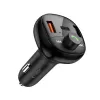TECH-PROTECT CC06 3-Port Car Charger PD 72W + FM Transmitter Bluetooth Black